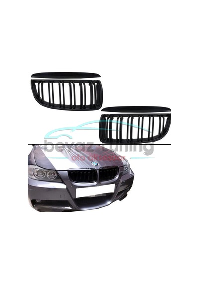 Bmw 3 Serisi E90 Ön Panjur Böbrek M3 Lci Model Çift Tırnak 05-08