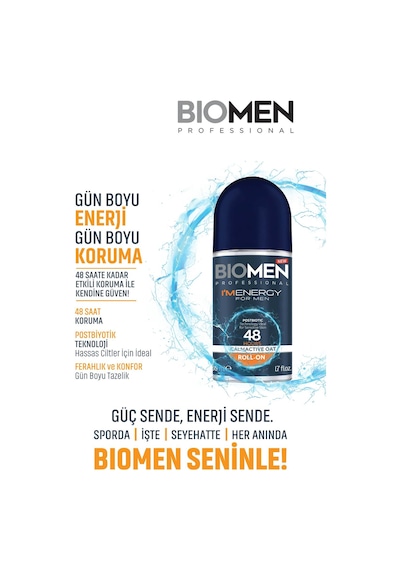 Roll-on For Men Ferahlatıcı Etki I'm Energy 2x 50 ML