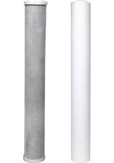 Su Arıtma 20 Inch 5 Micron Tortu ve Blok Aktif Karbon Filtresi