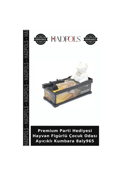 Premium Parti Hediyesi Hayvan Figürlü Çocuk Odası Ayıcıklı Kumbara 8aly965