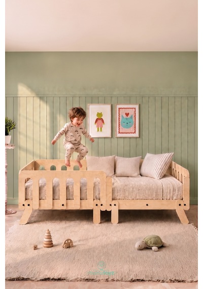 Dreamy Montessori Yatak Doğal Ahşap 70 X 140 Cm