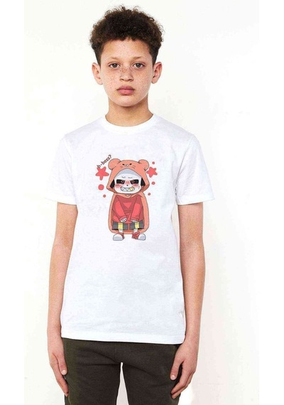 Tshirthane Undertale B Boss Baskılı Unisex Çocuk Beyaz T-Shirt