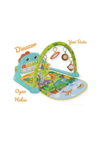 Babycim He0643 Dinazor Piyanolu Oyun Halısı Sesli Işıklı 5 In 1 Yeni Tasarım