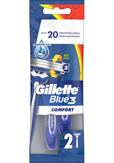 Gillette Blue3 Comfort Kullan At Tıraş Bıçağı 2'li