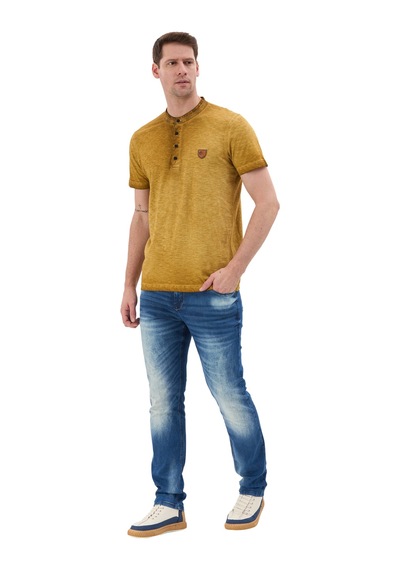 Cipo & Baxx Hakim Yaka Düğmeli Basic Erkek T-shirt Ct835 S