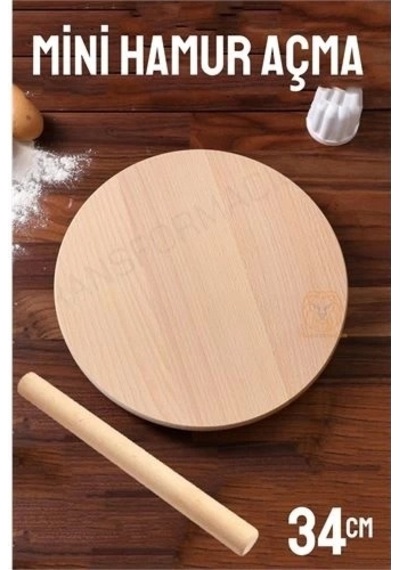 34 Cm Merdaneli Hamur Açma Masası