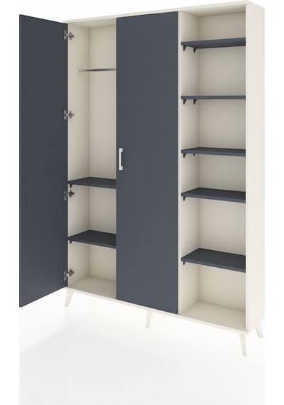 Arges Dolap 7 Raflı 2 Kapaklı Tek Askılı 132x30x195 Aytaşı-antrasit/antrasit Antrasıt/antrasıt Arges Dolap 7 Raflı 2 Kapaklı Tek Askılı 132x30x195 Aytaşı-antrasit/antrasit Antrasıt/antrasıt