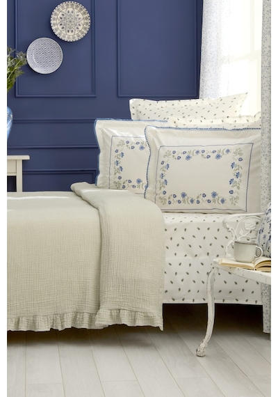 Karaca Home Noeris %100 Pamuk Nish Set Çift Kişilik Pike Takımı Multicolour Çok Renkli