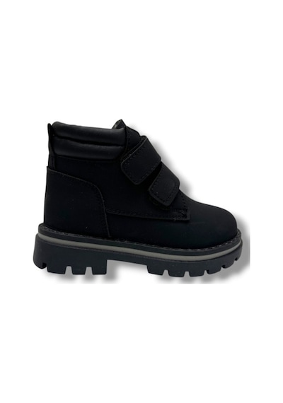 Arzen Bebe 610f-26 Deri Anatomik Çift Cırtlı Çocuk Bot 31-36 Siyah