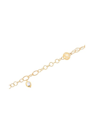 Gülaylar - Altın 14 Ayar Taşsız Klasik Bileklik N11.15103 Sarı Altın