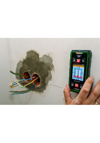 Sndway Sw-6100gt Duvar Metal-ahşap Dedektörü Ve Lazer Mesafe Ölçer 120m Gri