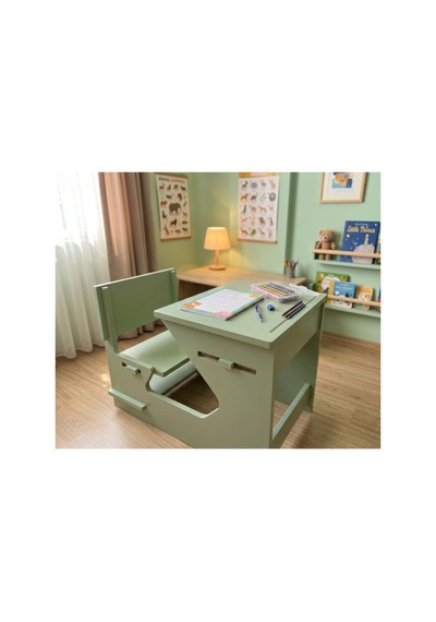 Ergonomik Ahşap Çocuk Çalışma Masası Ve Sandalyesi Seti, Aktivite, Oyun Ve Okuma Masası Seti, Montessori Ahşap Çocuk Aktivite Masası Ve Sandalyesi Yeşil Ergonomik Ahşap Çocuk Çalışma Masası Ve Sandalyesi Seti, Aktivite, Oyun Ve Okuma Masası Seti, Montessori Ahşap Çocuk Aktivite Masası Ve Sandalyesi Yeşil