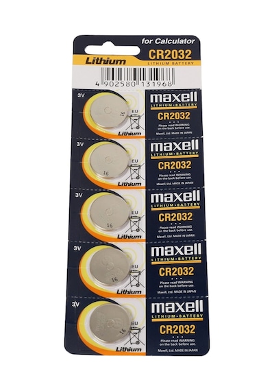 Maxell CR2032 3 V Lityum Düğme Pil 5 x 10'lu