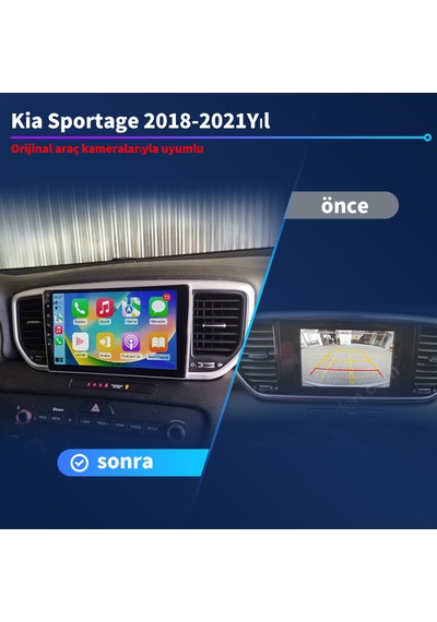 Kia Sportage 2018-2021yıl 2gb Ram 32gb Rom Navigasyon Carplay