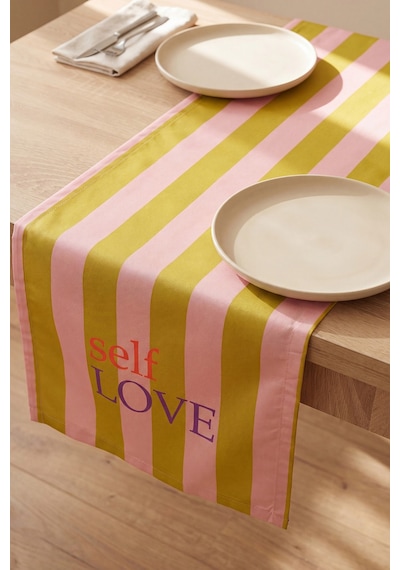 Self Love Baskılı Runner 40x140 Cm Çok Renkli