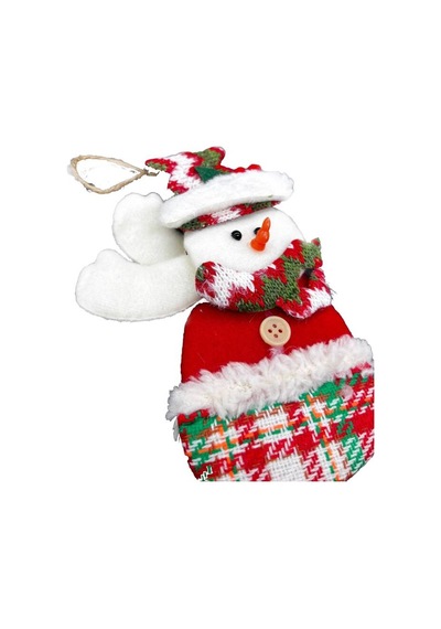 Yılbaşı Kabartma Figür Kardan Adam Zilli 30 Cm