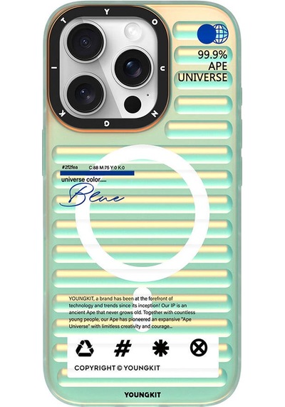 Apple iPhone 16 Pro Max Uyumlu Kılıf Magsafe Şarj Özellikli Youngkit Chameleon Serisi Kapak Mavi