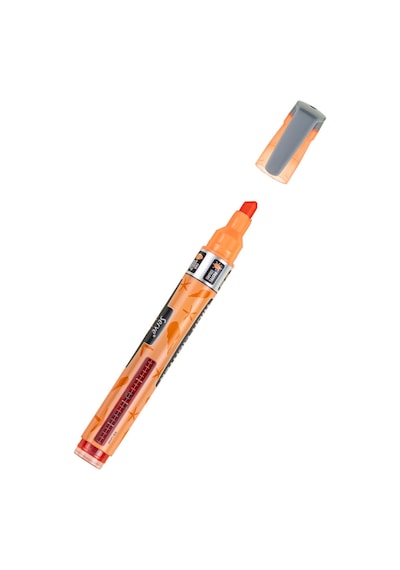 Serve Lıkıt Kalem Desenli Pastel Turuncu 124-Pembe