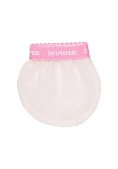 Dermapeel Keçi Kılı Banyo Kesesi + Pink Touch Yüz Kesesi Beyaz