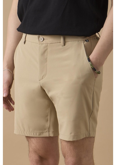 Braccas Erkek Bej Jogger Fit Şort Bej