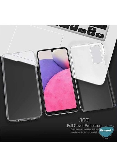 Samsung Galaxy A15 Kılıf 6 Tarafı Tam Full Koruma 360 Clear Soft Şeffaf Galaxy A15 İle Uyumlu Kılıf - Şeffaf Diğer