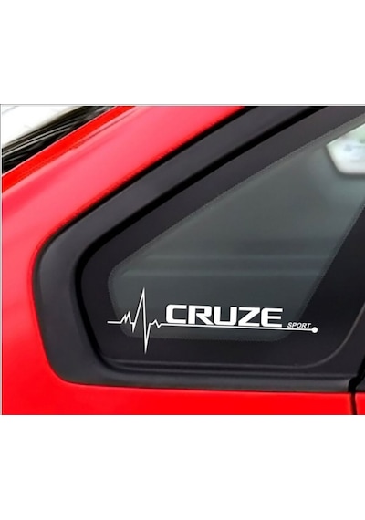 Oto Sticker Chevrolet Cruze Nabız Kalp Atışı Sticker 2 Adet