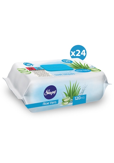 Sleepy Aloe Vera Islak Havlu 24x120 2880 Yaprak