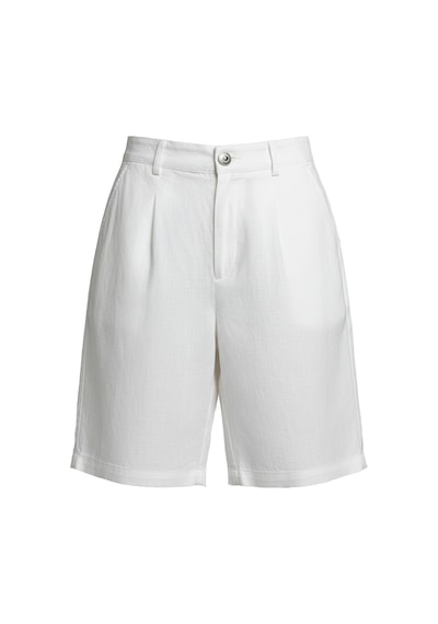 Xint Beyaz %100 Keten Oversize Şort 275453