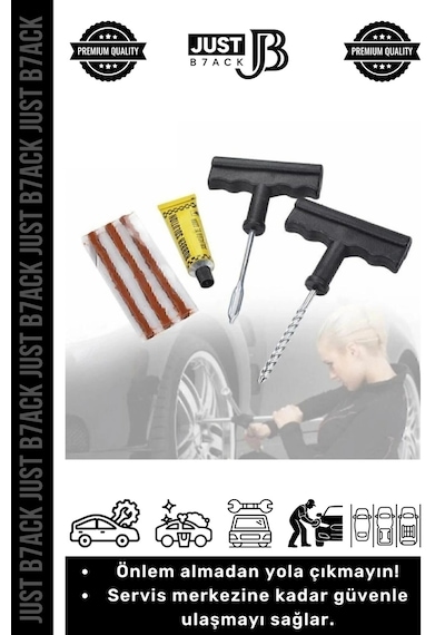 Tamirseti Otomobil Fitil Takma Aparatı Güven Bisiklet Araba Kamyon Motor Araç Lastik Tamir Seti