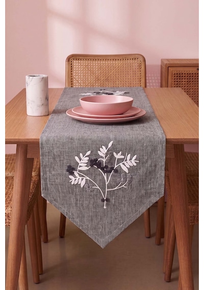 Silvara Kasso Punch İşlemeli Runner 35x110 Cm Çok Renkli