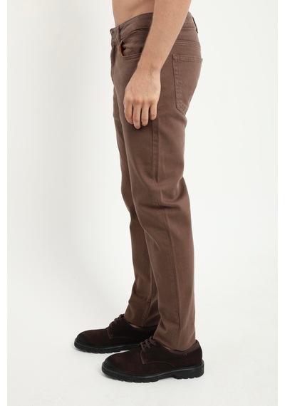 Dufy Erkek Slim Fit Kahve Pantolon-19088