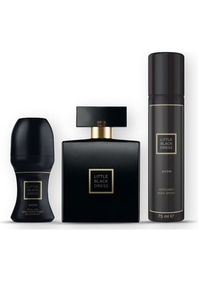 Avon Little Black Dress Kadın Parfüm EDP 50 ML + Body Spray 75 ML + Roll On 50 ML