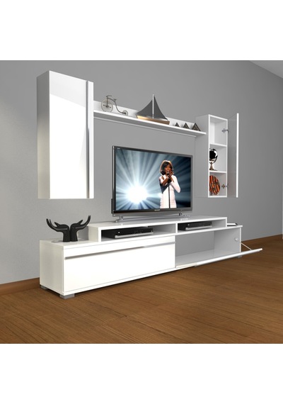 Decoraktiv Ekoflex 7 Mdf Tv Ünitesi Tv Sehpası Beyaz