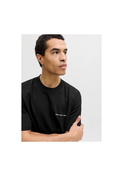 Jack & Jones Jprblaowen Ss Branding Erkek T-shirt 12292397 Siyah