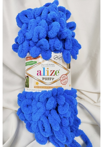 Puffy Saks Mavi El Örgü İpi 100gr. 9mt. 5'li Paket - Renk: 141