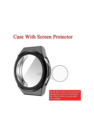 Huawei Watch Gt Runner İle Uyumlu Watch Gard 02 Ekran Koruyucu Siyah Çok Renkli