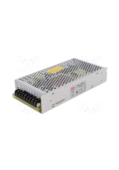 Meanwell Rq-125d ,110v..220vac 5vdc/8a +12vdc/2.5a +24vdc/2a -12vdc/0.5a Güç Kaynağı Beyaz - Gri