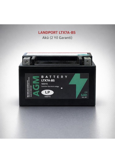 Landport Ltx7a-bs 12v 6ah Motosiklet Aküsü