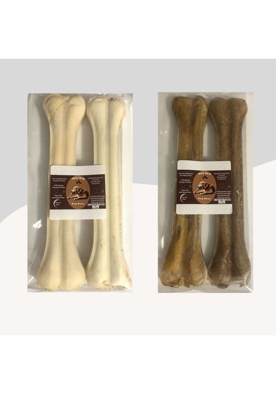 Miçiko 27 Cm Beyaz Ve Naturel Press Çiğneme Kemiği 2 Paket 4 Adet