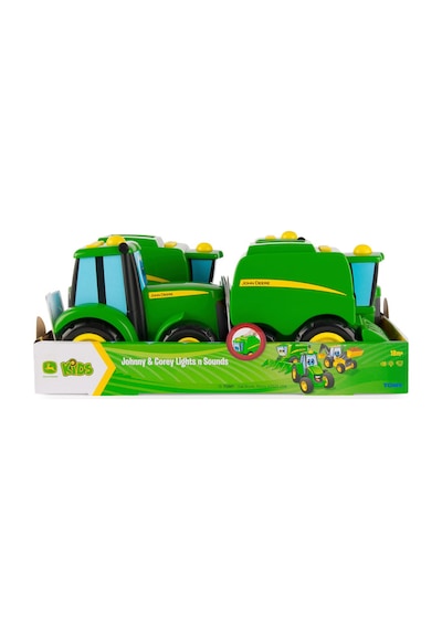 John Deere Fonksiyonlu Traktör Johnny ve Biçerdöver Corey 37910