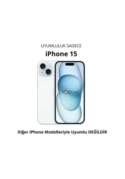 Novstrap Apple iPhone 15 Uyumlu İle Ekran Koruyucu Parlak Şeffaf Seramik Nano Esnek Cam