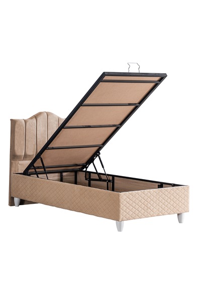 Trend İkili Set, Trend Tek Kişilik Baza Başlık Seti Bej 100 x 200