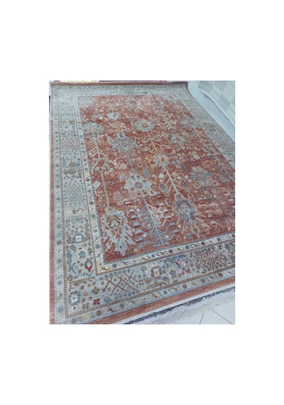İpek Halı Venüs 160x230 4m2 Polyester İplik Dokuma Halı Gri / Terra