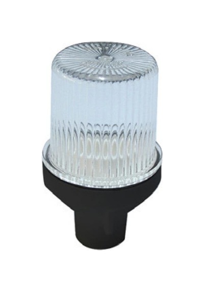 Boru Başlı Tepe Lambası Ledli Beyaz Şeffaf Camlı