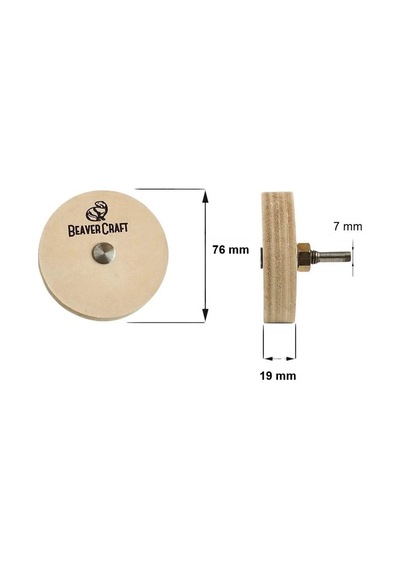 Beavercraft Pw1 Deri Parlatma Ve Bileme Tekerleği, 76 Mm