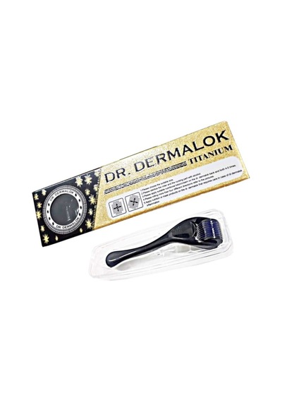 1.0mm Siyah Dermaroller Masaj Tarağı 540 Iğneli Dr.dermalok 1mm Saç, Yüz, Vücut Karışık