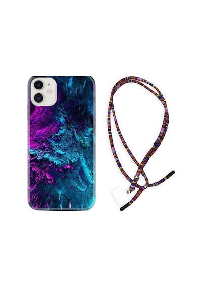Apple Uyumlu iPhone 13 Kılıf Rasta Boyun Askılı Explosive 1734