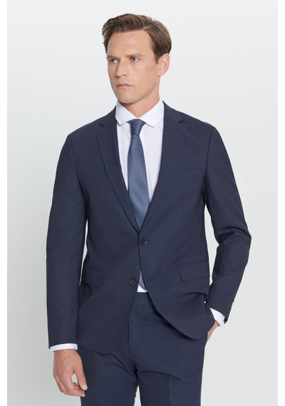 Erkek Lacı Su Geçirmez Slim Fit Dar Kesim Mono Yaka Nano Takım Elbise Lacı