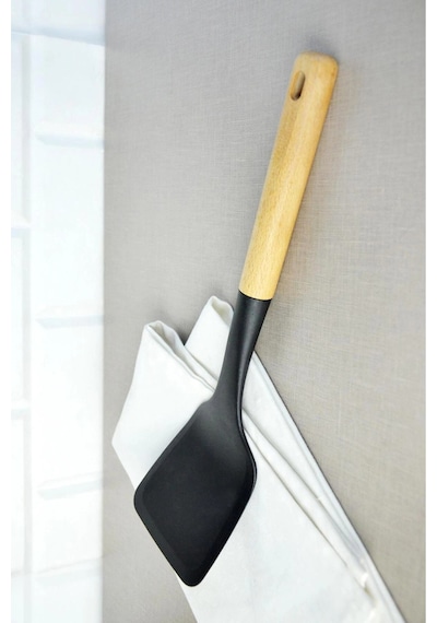 Bambu Ve Silikon Kombine Spatula Renkli