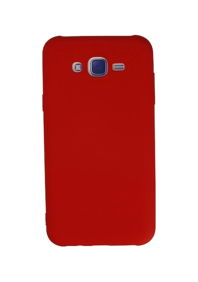 Newface Samsung Galaxy J7 Kılıf Nano İçi Kadife Silikon - Kırmızı